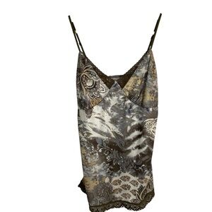 Vintage y2k Xhilaration  Patterned Camisole Size Medium baby doll boho chic